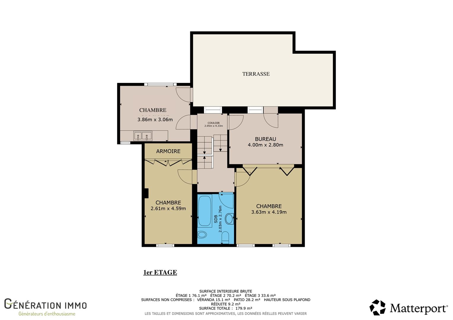 Maison familiale avec jardin, proche gare-commerces-E411 Photo 12