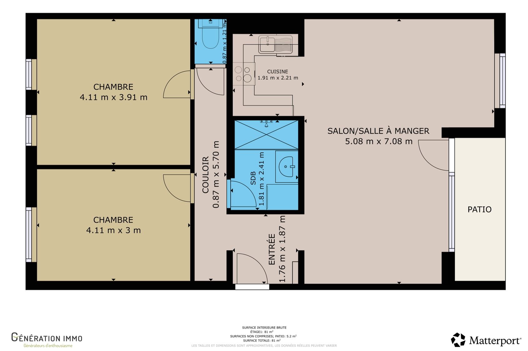 Ground floor: 2 bedrooms, terrace and 2 parking spaces Photo 20